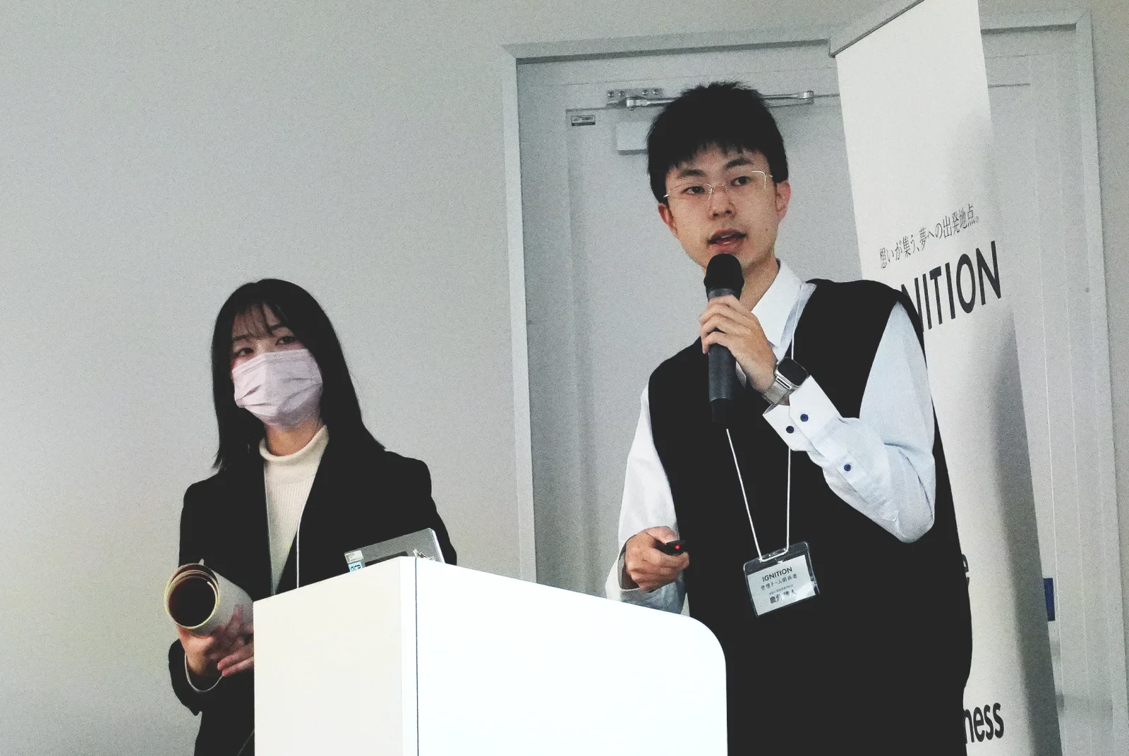 IGNITIONで登壇する様子